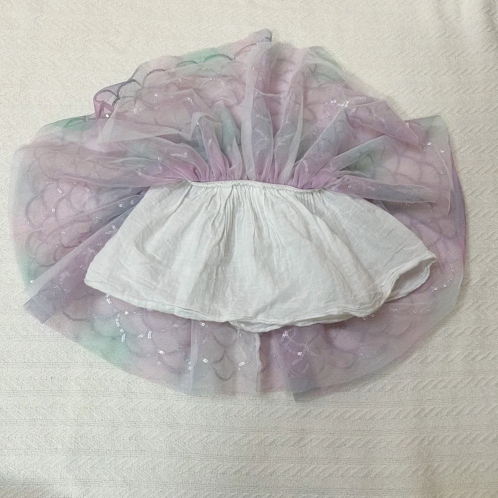 Sweet Wink purple blue Mermaid Tutu - sz 12-24m - Picture 4 of 10